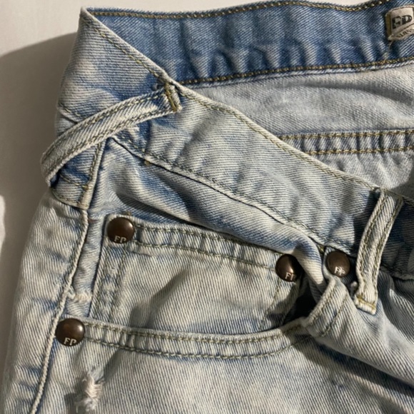 Free People Distressed Jean Shorts - Picture 7 of 11
